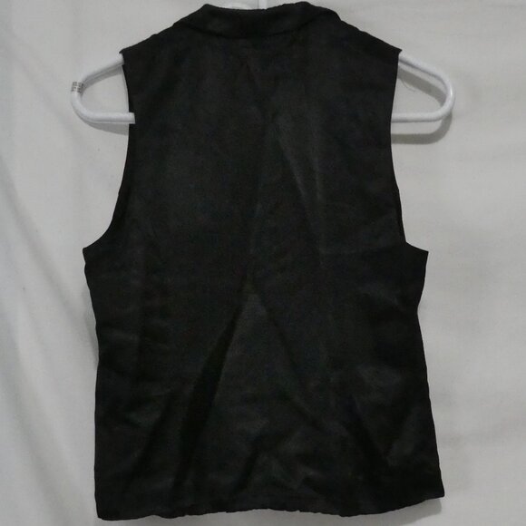VIP PETITES | small - petites | Black Button Down Vest | Made In Canada 🟥🍁🟥 - Picture 2 of 14